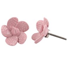 Pink Dot Flower Knob